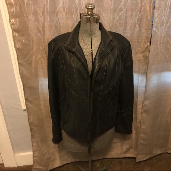 Jackets & Blazers - ANA Women's Black Leather Jacket